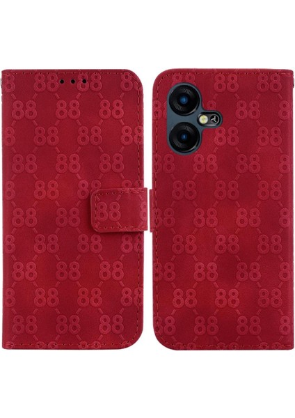 Tecno Pova Neo 3 Için Telefon Kılıfı Pu Deri Kickstand Kart Tutucu Cüzdan 8 (Yurt Dışından)