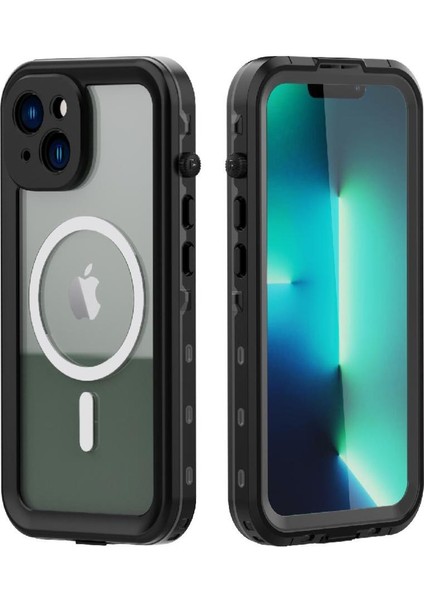 Iphone 14 Için Kılıf Artı Ekran Koruyucu Su Geçirmez IP68 Tam Inşa (Yurt Dışından)
