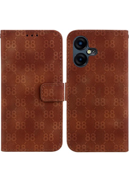 Tecno Pova Neo 3 Için Telefon Kılıfı Pu Deri Kickstand Kart Tutucu Cüzdan 8 (Yurt Dışından)
