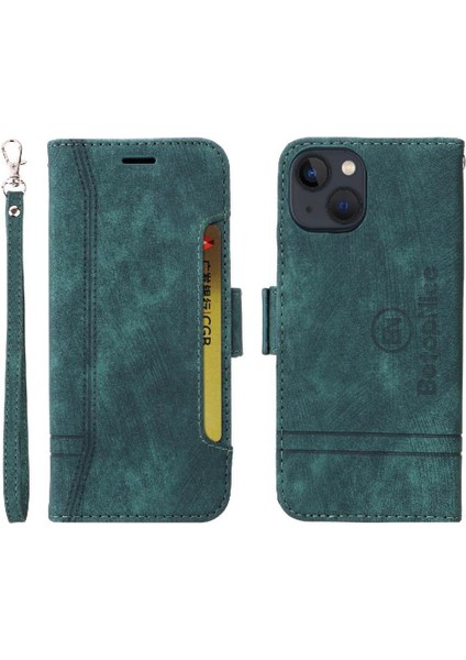 Iphone 14 Için Kılıf Artı Cüzdan Kapak Çevirin Kart Yuvaları Tpu Deri Manyetik (Yurt Dışından)