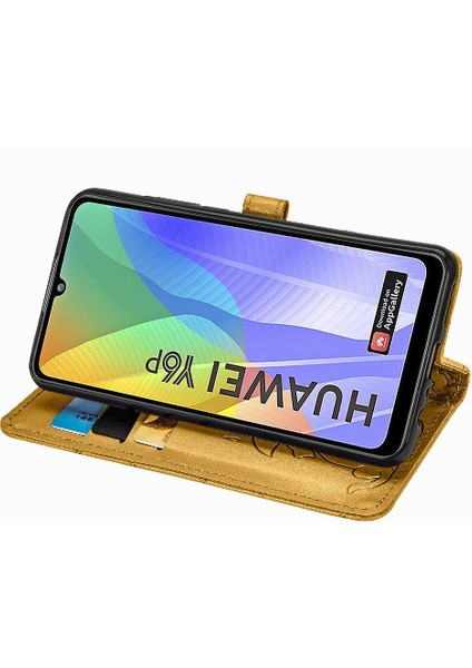 Huawei Y6P Flip Kapak Karikatür Hayvanlar Için Kılıf Kısa Kayış Darbeye (Yurt Dışından) modelleri