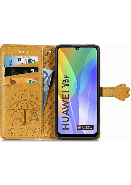 Huawei Y6P Flip Kapak Karikatür Hayvanlar Için Kılıf Kısa Kayış Darbeye (Yurt Dışından) fırsatları