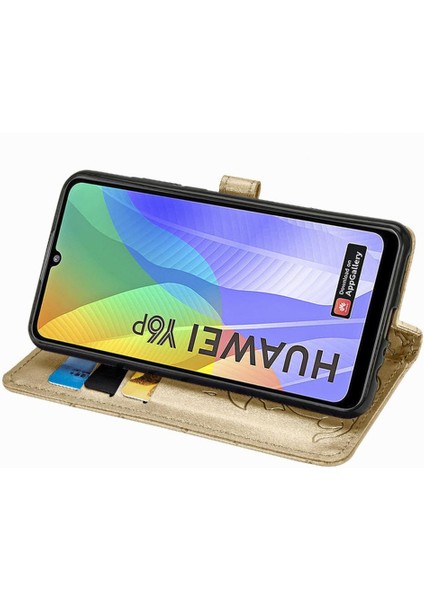 Huawei Y6P Flip Kapak Karikatür Hayvanlar Için Kılıf Kısa Kayış Darbeye (Yurt Dışından) modelleri