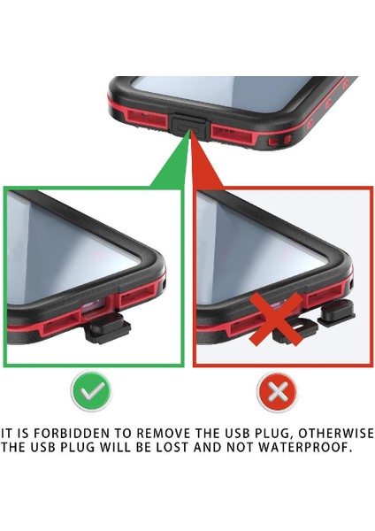 Iphone 15 Için Su Geçirmez IP68 Su Geçirmez Tam 12FT Askeri Inşa (Yurt Dışından) indirimleri