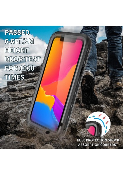 Iphone 13 Için Kılıf Pro Max IP68 Su Geçirmez Tam 12FT Askeri Darbeye (Yurt Dışından)