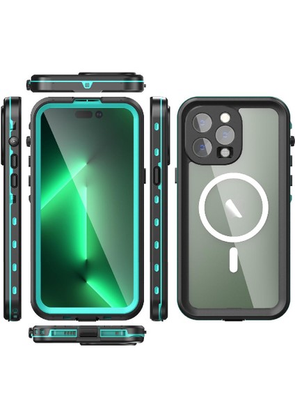 Iphone 14 Için Kılıf Pro Max 12FT Askeri Darbeye Dayanıklı Manyetik Kılıf IP68 In (Yurt Dışından) fırsatları
