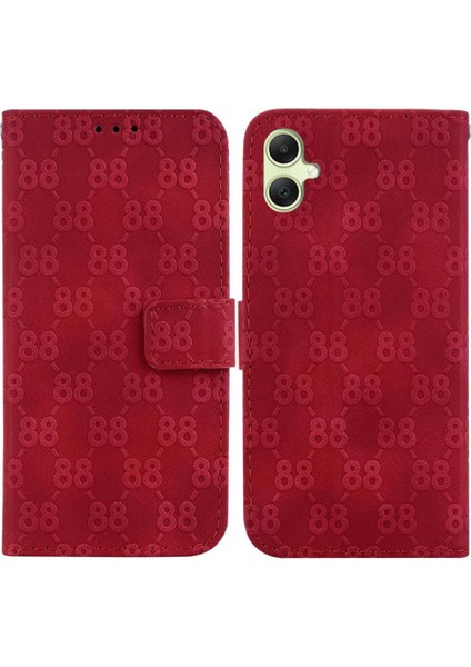 Samsung Galaxy A05 Için Telefon Kılıfı Cüzdan Kapak Kickstand Pu Deri Çift (Yurt Dışından)