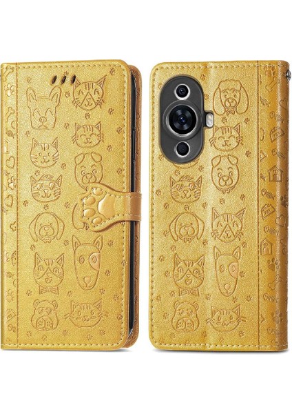 Huawei Nova 11 Için Kılıf Kısa Kayış Darbeye Kapak Kapak Kılıf (Yurt Dışından)