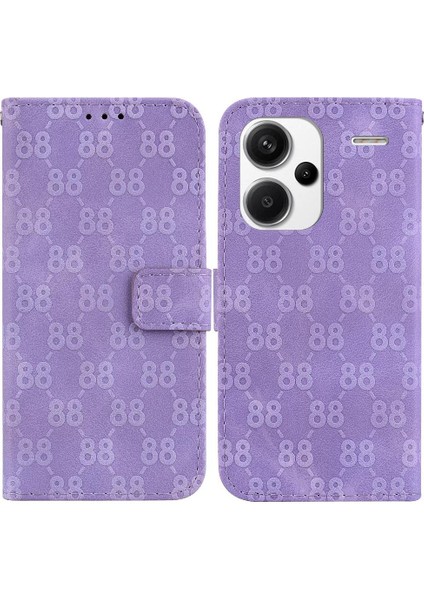 Telefon Kılıfı Için Xiaomi Redmi Not 13 Pro Artı Pu Deri Kickstand Cüzdan 8 (Yurt Dışından)
