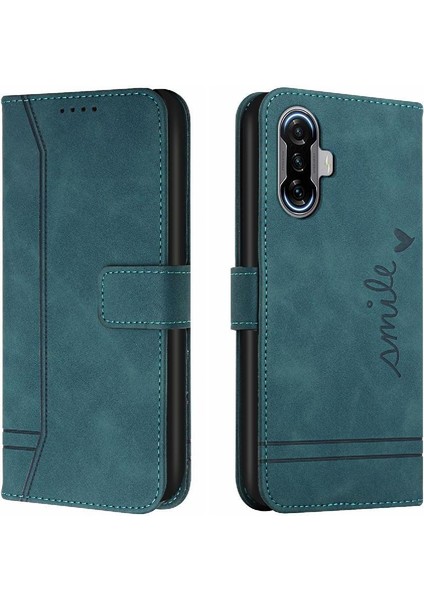 Telefon Kılıfı Için Xiaomi Poco F3 Gt Manyetik Kapatma Kart Yuvaları Kapak El Pu (Yurt Dışından)