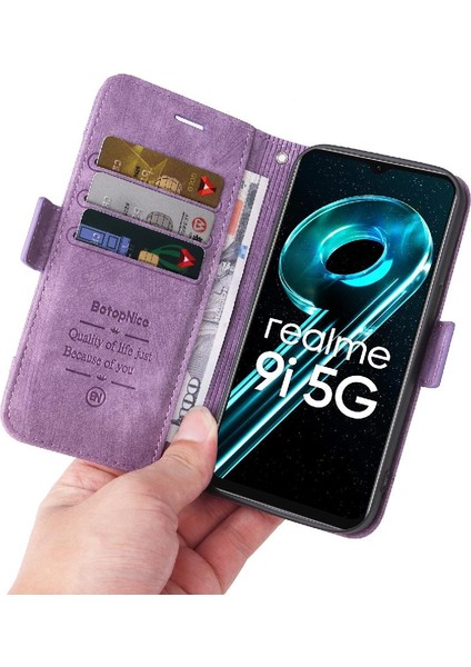 Realme 9i 5g Kart Yuvaları Için Kılıf Tpu Deri Manyetik Cüzdan Kapak Çevirin (Yurt Dışından) indirimleri