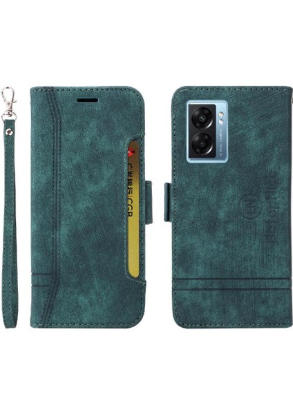 Oppo A57 5g Kart Yuvaları Için Kılıf Tpu Deri Manyetik Cüzdan Kapak Çevirin (Yurt Dışından)