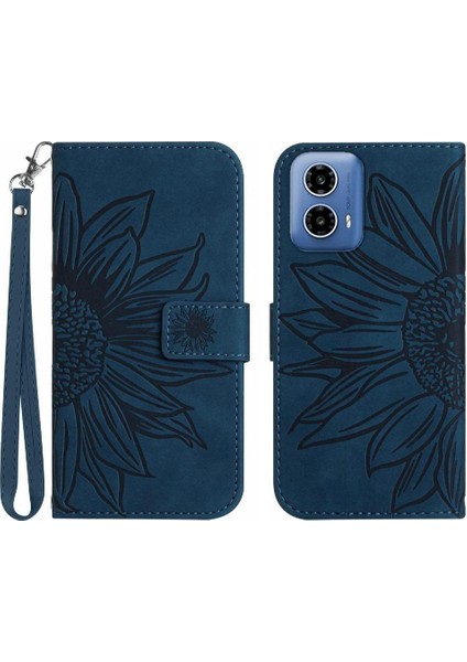 Motorola Moto G34 5g Için Kart Yuvaları Tutucu Flip Cüzdan Telefon Pu (Yurt Dışından)