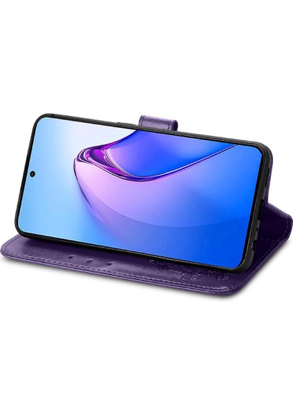 Oppo Oppo 8 Pro Flip Kapak Kılıf Için Dört Yapraklı Yonca Iş (Yurt Dışından)