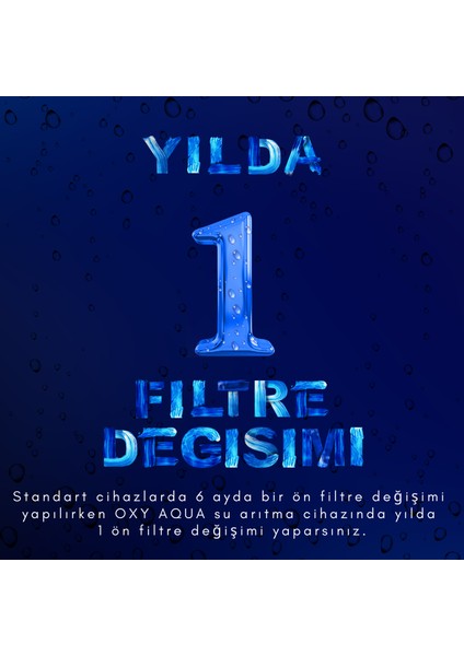 Oxy Aqua  15 Aşamalı Pompalı Çelik Su Tanklı Ph Alkali Mineral Filtreli Su Arıtma Cihazı