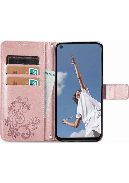 Oppo OPPO/A72/A92 Dört Yapraklı Yonca Kısa Kayış Deri Çanta Için Kılıf (Yurt Dışından) fiyatları