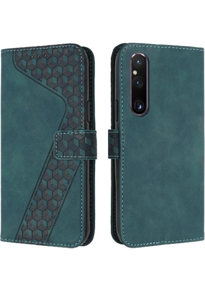 Sony Xperia 1 V Flip Folio Cüzdan Kart Yuvaları Için Telefon Kılıfı Kapak Manyetik (Yurt Dışından)