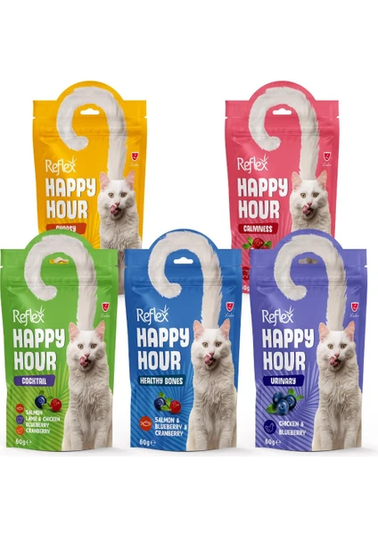 Happy Hour 5 Çeşit Kedi Ödül Maması