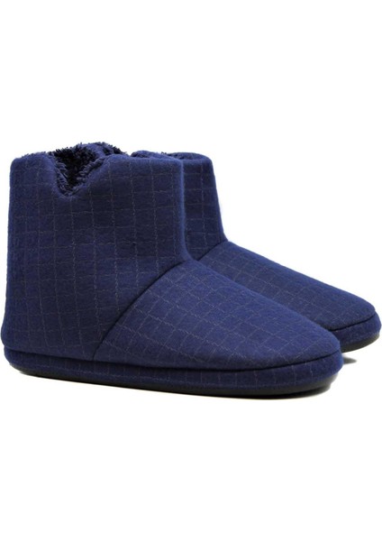 Çizgili Erkek Panduf Ev Ayakkabısı Ev Botu