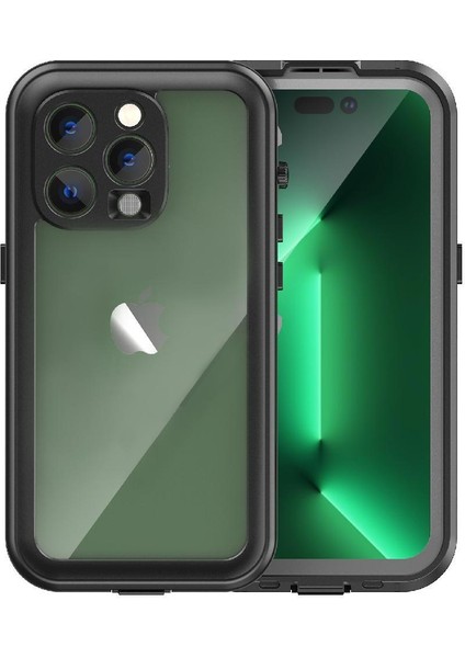 Iphone 14 Için Pro 12FT Askeri Su Geçirmez Dahili Ekran Telefon Kılıfı (Yurt Dışından)