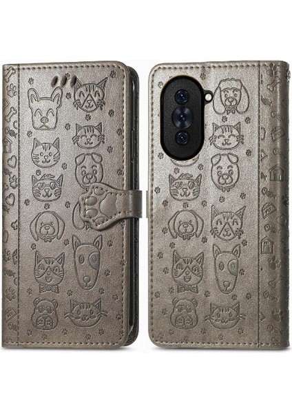 Huawei Nova 10 Pro Için Çevirin Karikatür Hayvanlar Kısa Telefon Kılıfı (Yurt Dışından)