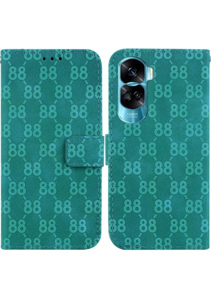 Onur 90 Lite Için Kart Tutucu Cüzdan Çift 8 Kabartmalı Pu Telefon Kılıfı (Yurt Dışından)