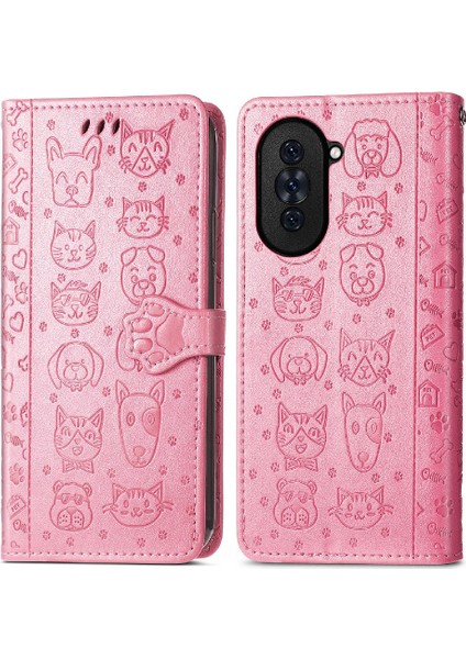 Huawei Nova 10 Için Karikatür Hayvanlar Deri Telefon Kılıfı (Yurt Dışından) fırsatları