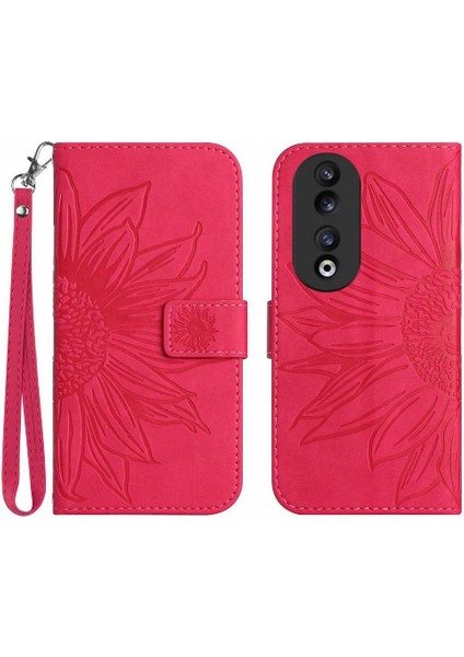 Kart Yuvaları Tutucu Kısa Kayış Flip Cüzdan Telefon Pu ile Onur 90 Için Telefon Kılıfı (Yurt Dışından)