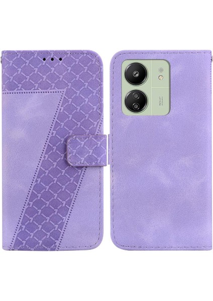 Xiaomi Poco C65 Cüzdan Pu Deri Kart Yuvası Fonksiyonu Çevirin Telefon Kılıfı (Yurt Dışından)