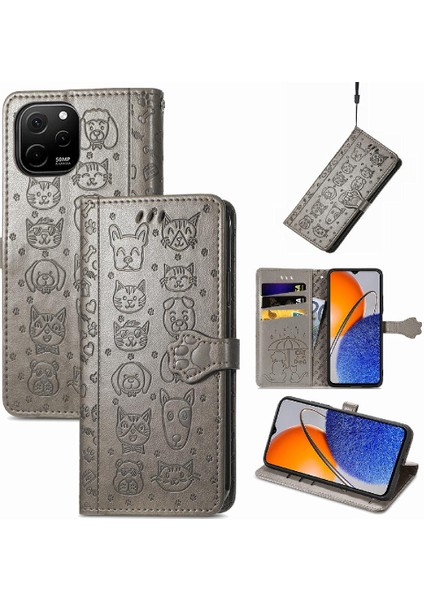 Huawei Nova Y61 Karikatür Hayvanlar Için Çevirin Kısa Vaka Telefon Kılıfı (Yurt Dışından) fiyatları