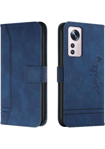 Xiaomi 12 Lite El Kayışı Pu Deri Flip Folio Cüzdan Kart Telefon Kılıfı (Yurt Dışından)