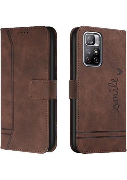 Xiaomi Redmi Not 11S 5g Manyetik Kapatma Flip Folio Cüzdan Telefon Kılıfı (Yurt Dışından)