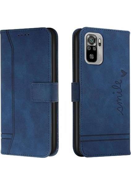 Xiaomi Redmi Not 10 4g/not 10S El Kayışı Flip Folio Kart Telefon Kılıfı (Yurt Dışından)
