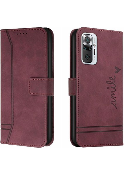 Xiaomi Redmi Not 10 Pro 4g Flip Folio Cüzdan Manyetik El Telefon Kılıfı (Yurt Dışından)