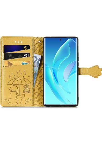 Huawei Onur 60 Için Kısa Kayış Karikatür Hayvanlar Deri Telefon Kılıfı (Yurt Dışından) fırsatları