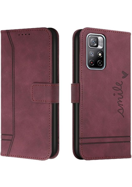 Xiaomi Redmi Not 11S 5g Manyetik Kapatma Flip Folio Cüzdan Telefon Kılıfı (Yurt Dışından)