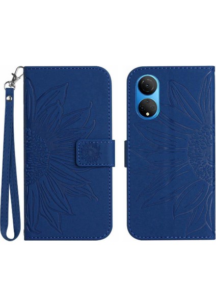 Onur X7 Flip Cüzdan Için ile Lüks Pu Deri Kabartmalı Telefon Kılıfı (Yurt Dışından)