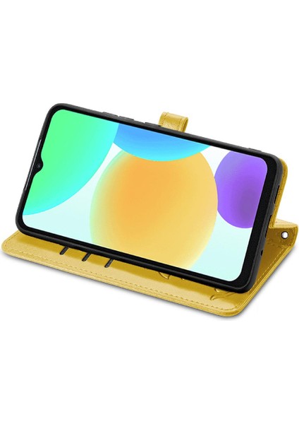 Infinix Akıllı 6 Için Kısa Kayış Karikatür Hayvanlar Flip Telefon Kılıfı (Yurt Dışından)