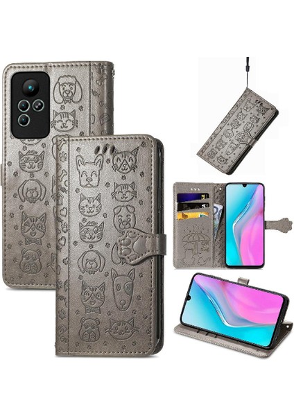 Infinix Not 11 Karikatür Hayvanlar Için Deri Kısa Telefon Kılıfı (Yurt Dışından) fiyatları