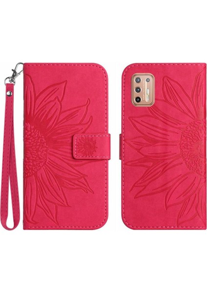 Motorola Moto G9 Artı Flip Cüzdan Için Kart Yuvaları ile Pu Telefon Kılıfı (Yurt Dışından)