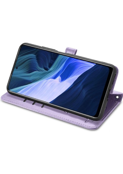 Infinix Not 10 Karikatür Hayvanlar Için Kısa Kayış Flip Case Telefon Kılıfı (Yurt Dışından)