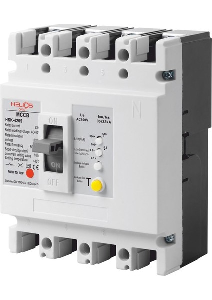 Kompakt Şalter Yangın + Açtırma Bobini 4X100A 50KA HSK-4207