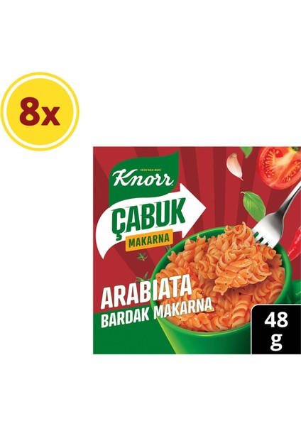 Çabuk Bardak Makarna Arabiata 48g x8 Adet