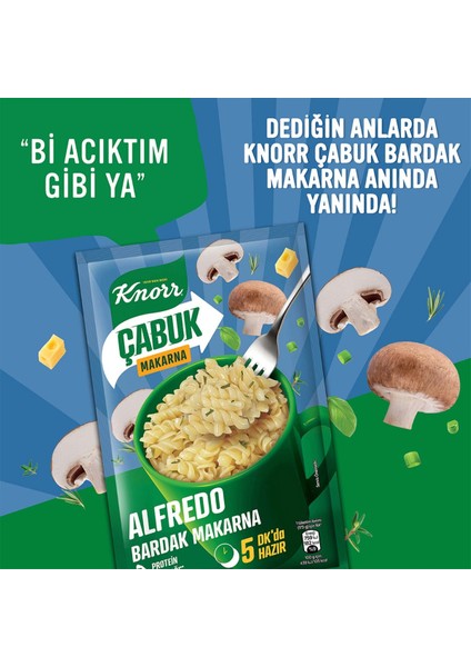 Çabuk Bardak Makarna Alfredo 48g x8 Adet