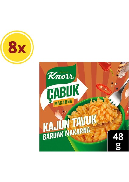 Çabuk Bardak Makarna Kajun Tavuk 48g x8 Adet