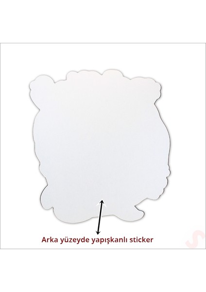 Süsle Bebek ve Parti Deniz Canlıları Aynalı Duvar Stickerı, 33CM x 33CM