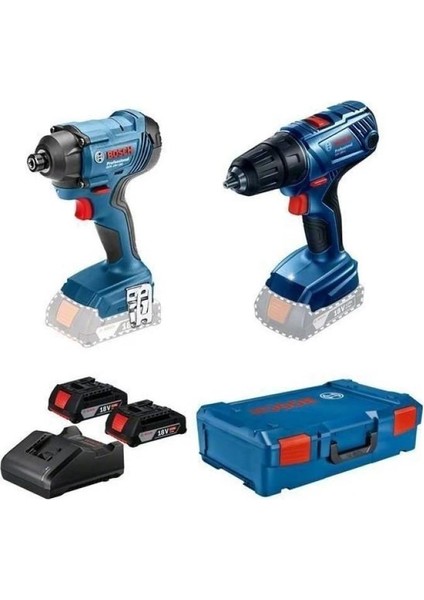 Profesyonel GSR180-Lİ Akülü Darbeli Matkap + GDR18V-160 Akülü Somun Sıkma Çift Akü + Şarj Aleti