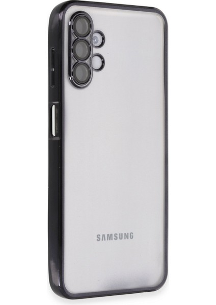 Samsung Galaxy A04S Kılıf Razer Lensli Silikon - Siyah