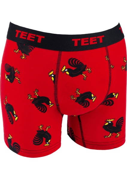 Teet Erkek Boxer Pamuklu Desenli Deluxe 5'li Set