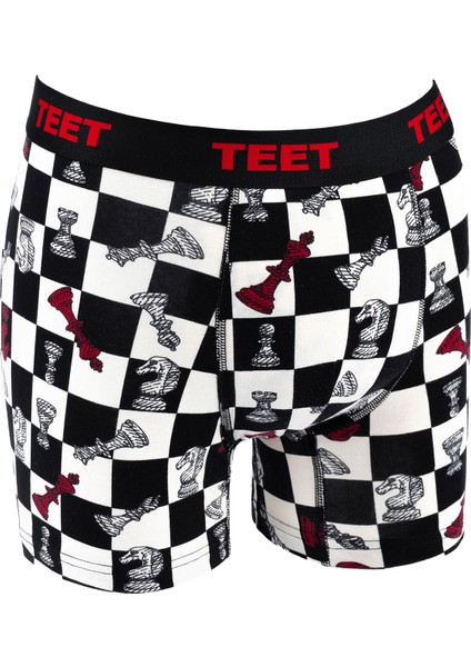 Teet Erkek Boxer Pamuklu Desenli Deluxe 5'li Set